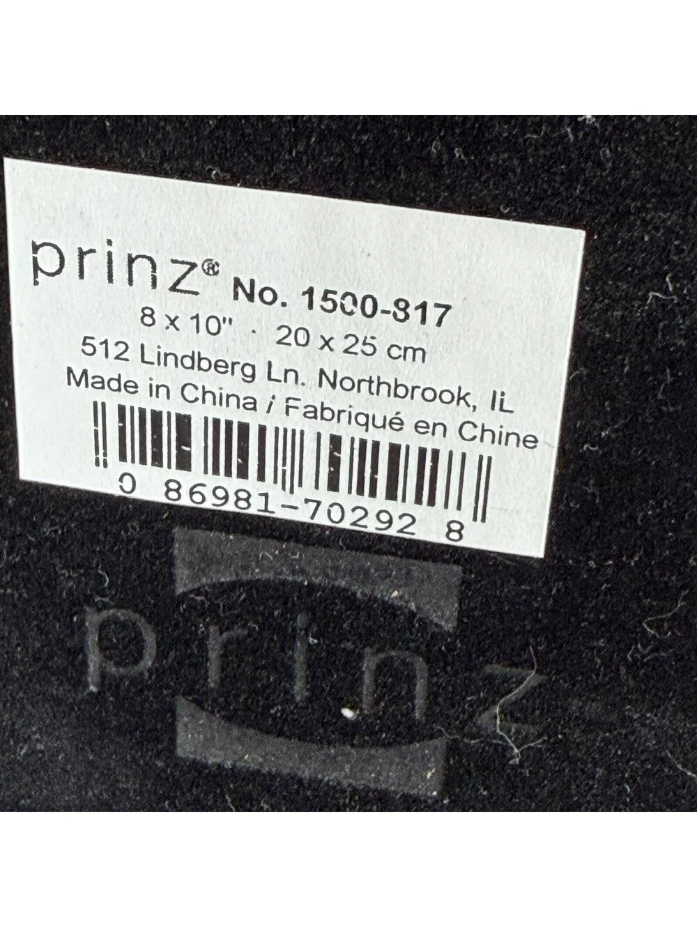 Lot of 2 Prinz 8x10 Picture Frames Dark Wood Beaded Edge Tabletop Decor C-8